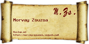 Morvay Zsuzsa névjegykártya